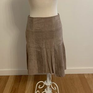 Halston suede skirt